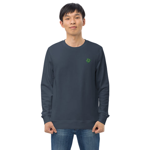 Four-Leaf Clover Embroidered Sweatshirt