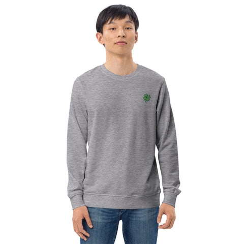 Four-Leaf Clover Embroidered Sweatshirt