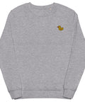 Rubber-Duck-Embroidered-Sweatshirt-Grey-Melange-Front-View