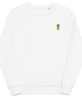 Pineapple-Embroidered-Sweatshirt-White-Front-View