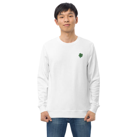 Four-Leaf Clover Embroidered Sweatshirt