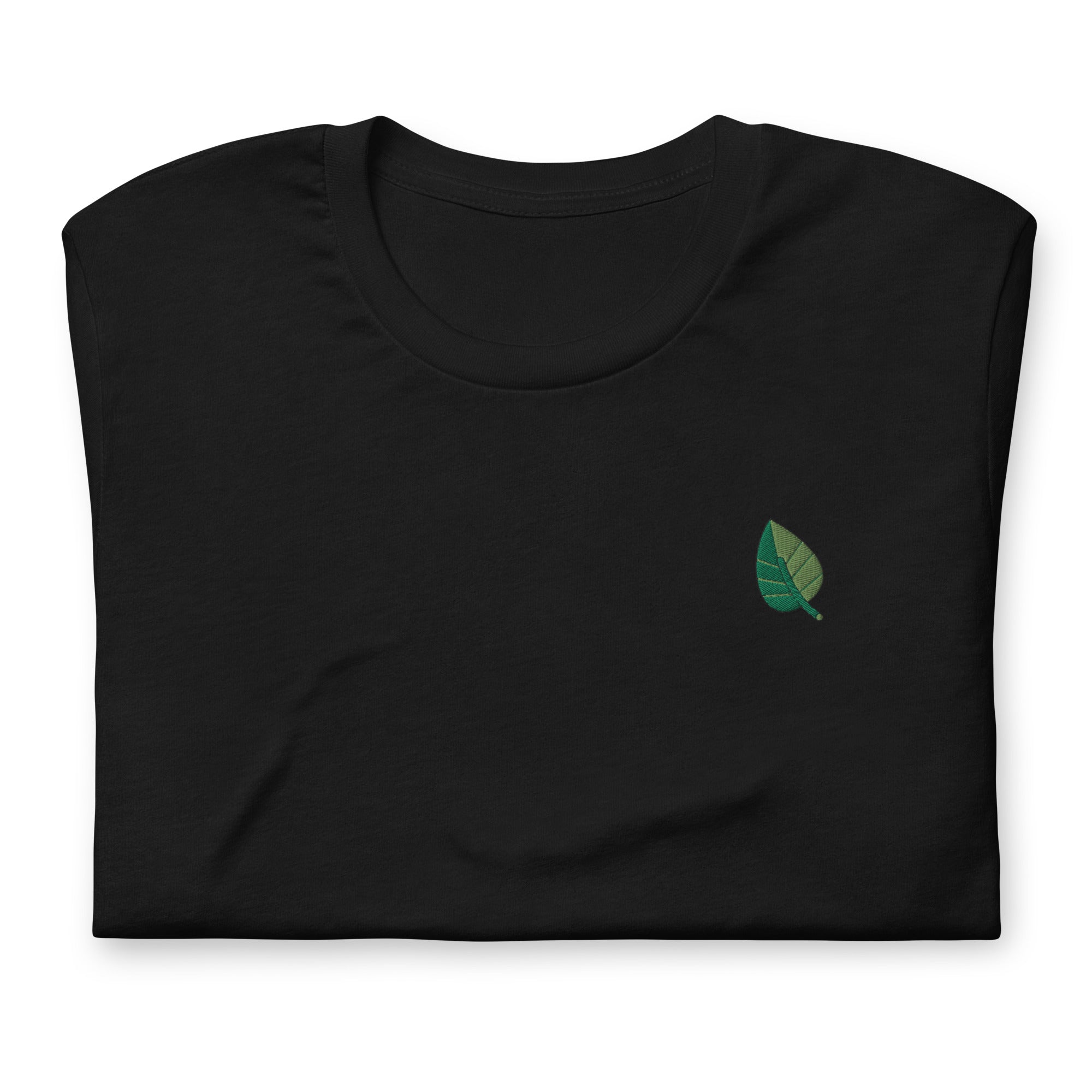 Embroidered Leaf Unisex Tee