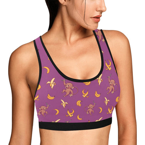 Baby-Monkey-Womens-Bralette-Magenta-Model-Side-View