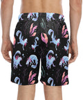 Axolotl-Mens-Swim-Trunks-Black-Model-Back-View