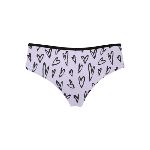 Crazy Hearts Women's Hipster Underwear