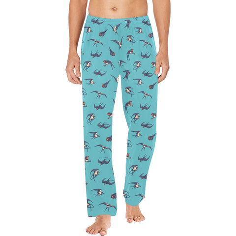 Sparrow-Mens-Pajama-Turquoise-Model-Front-View