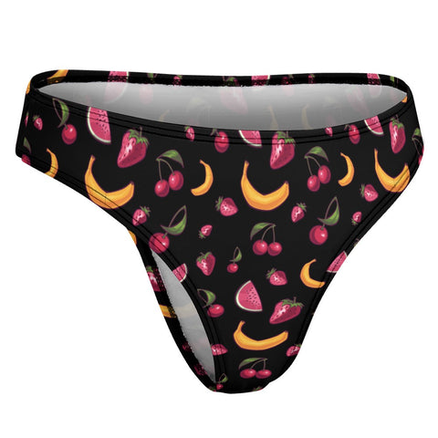 Fruit-Punch-Women's-Thong-Black-Product-Side-View