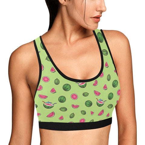Watermelon-Womens-Bralette-Lime-Green-Model-Side-View