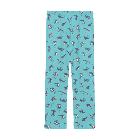 Sparrow-Mens-Pajama-Turquoise-Back-View