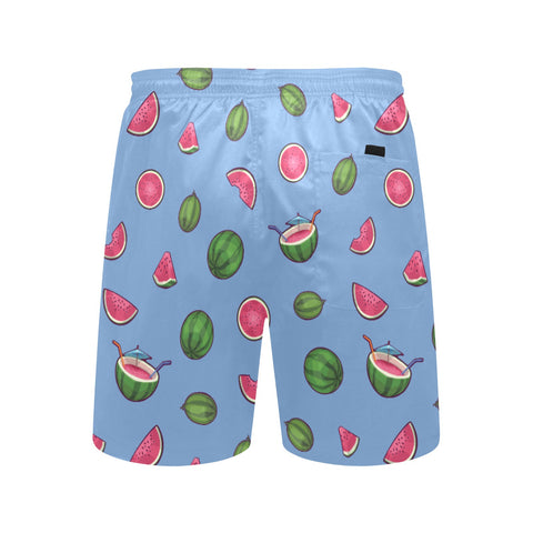 Watermelon-Mens-Swim-Trunks-Blue-Back-View