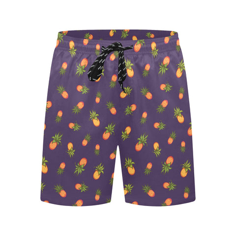 Pineapple-Mens-Swim-Trunks-Dark-Purple-Front-View