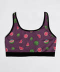 Watermelon-Womens-Bralette-Plum-Product-Front-View