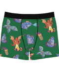 Cute-Kaijus-Mens-Boxer-Briefs-Forest-Green-Front-View