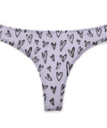 Crazy-Hearts-Women's-Thong-Lavender-Product-Front-View