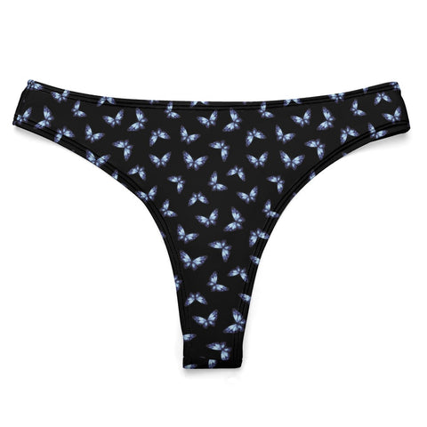 Butterfly-Women's-Thong-Black-Product-Front-View