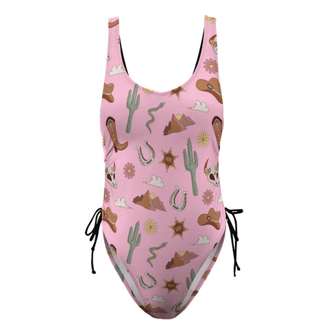 Country-Women's-One-Piece-Swimsuit-Pink-Product-Front-View