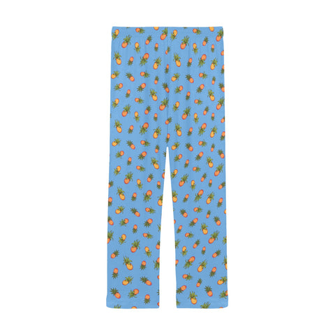 Pineapple-Mens-Pajama-Cornflower-Blue-Back-View