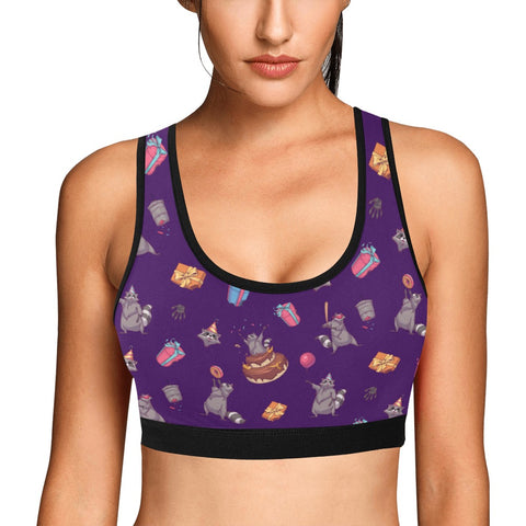 Birthday Raccoons Women's Bralette