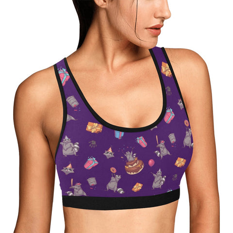 Birthday Raccoons Women's Bralette