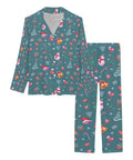 Christmas-Women's-Pajama-Set-Teal-Product-View