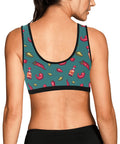 Spicy-Womens-Bralette-Teal-Model-Back-View