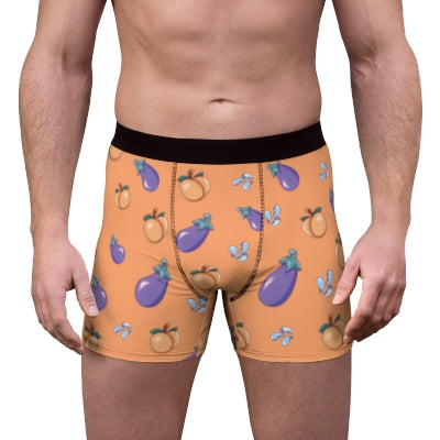 Thicc-&-Juicy-Men's-Boxer-Briefs-Peach-Frontal-View