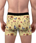 Summer-Garden-Men's-Boxer-Briefs-Pastel-Yellow-Model-Back-View