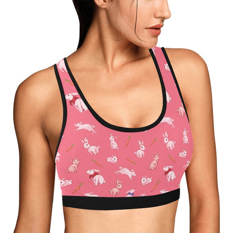 Bunny-Womens-Bralette-Coral-Model-Side-View