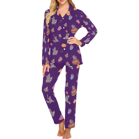 Birthday Raccoons Women's Pajama Set