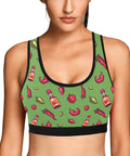 Spicy-Womens-Bralette-Light-Green-Model-Front-View