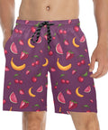 Fruit-Punch-Mens-Swim-Trunks-Purple-Model-Front-View