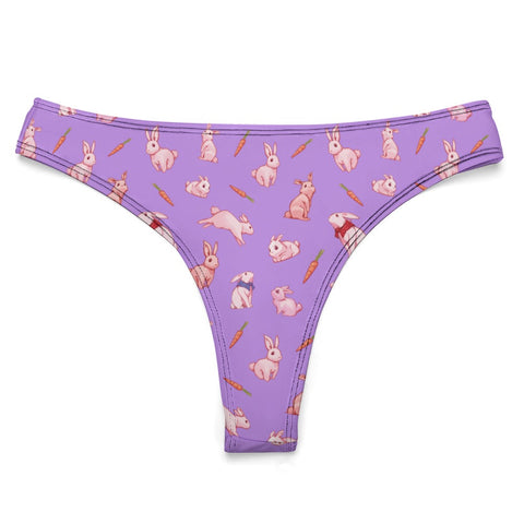 Bunny-Womens-Thong-Lavender-Product-Front-View