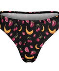 Fruit-Punch-Women's-Thong-Black-Product-Back-View