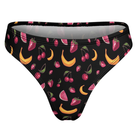 Fruit-Punch-Women's-Thong-Black-Product-Back-View