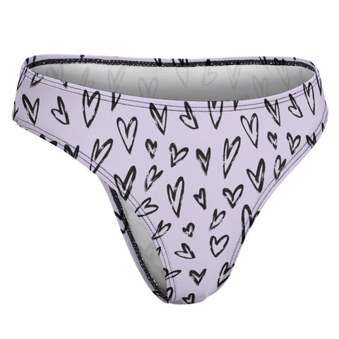 Crazy-Hearts-Women's-Thong-Lavender-Product-Side-View