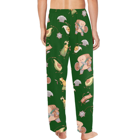 Food Fight Men's Pajamas