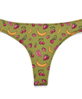 Fruit-Punch-Women's-Thong-Olive-Green-Product-Front-View