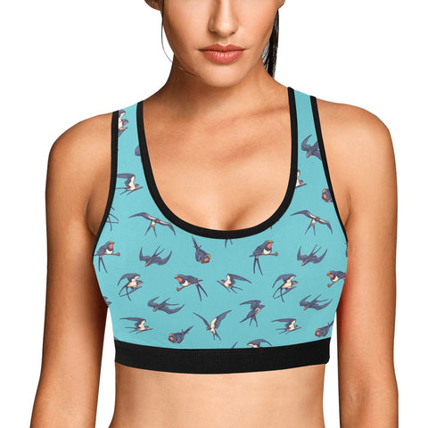 Sparrow-Womens-Bralette-Turquoise-Model-Front-View