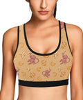 Baby-Monkey-Womens-Bralette-Mustard-Model-Front-View