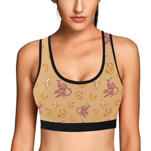 Baby-Monkey-Womens-Bralette-Mustard-Model-Front-View