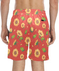 Sunflower-Men's-Swim-Trunks-Dark-Orange-Model-Back-View