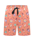 Banana-Split-Men's-Swim-Trunks-Peach-Front-View