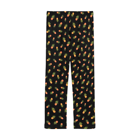 Pineapple-Mens-Pajama-Black-Back-View