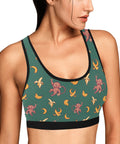 Baby-Monkey-Women's-Bralette-Green-Model-Side-View