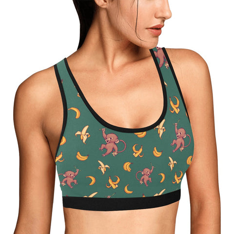 Baby-Monkey-Women's-Bralette-Green-Model-Side-View