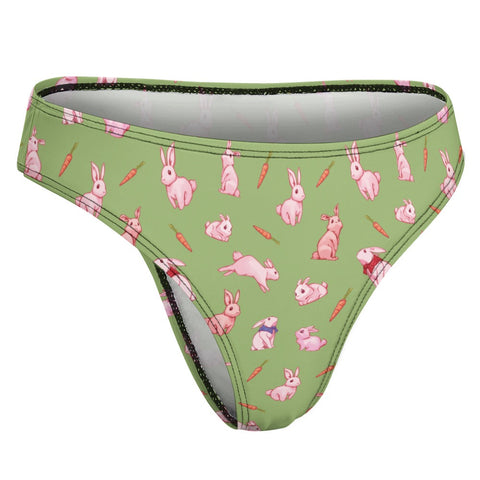 Bunny-Womens-Thong-Light-Green-Product-Side-View