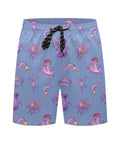 Eldritch-Horror-Men's-Swim-Trunks-Cornflower-Blue-Front-View