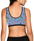 Strawberry-Womens-Bralette-Cornflower-Blue-Model-Back-View