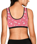 Bunny-Womens-Bralette-Coral-Model-Back-View