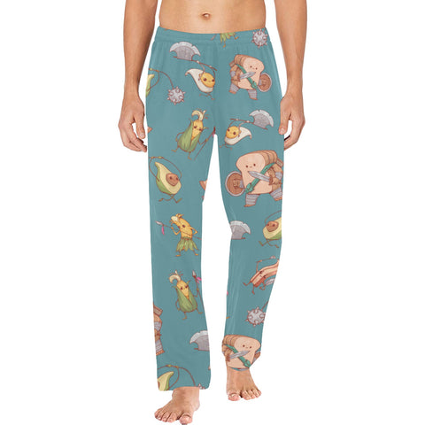 Food Fight Men's Pajamas